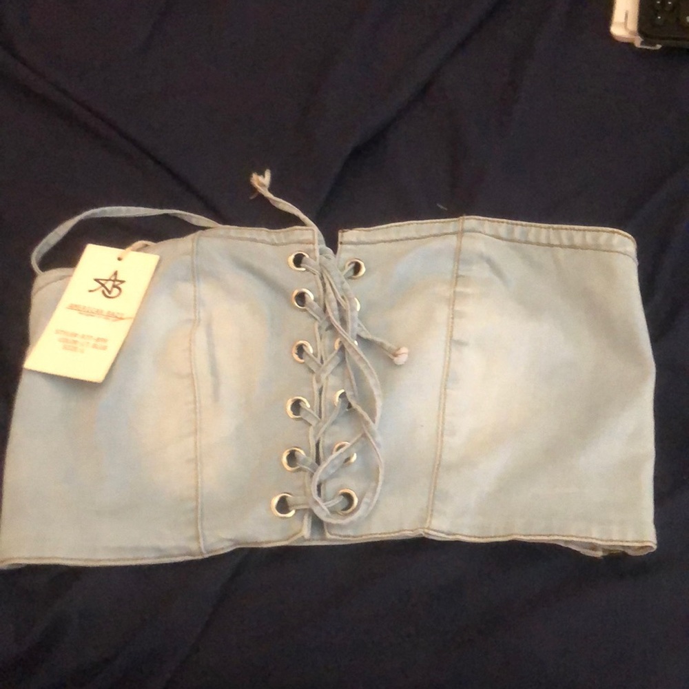 Jean Crop Top